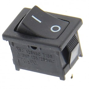 Interrupteur 2 cosses noir...