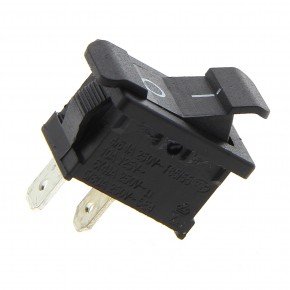 Interrupteur 2 cosses noir