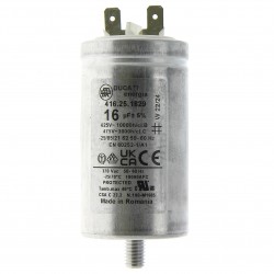 Condensateur 16µF 450V, métal