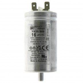 Condensateur 16µF 450V, métal