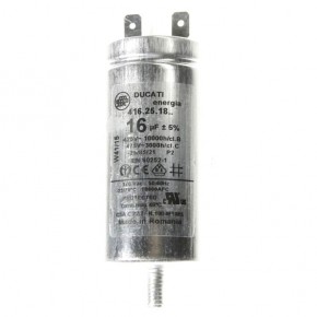 Condensateur 16µF 450V, métal